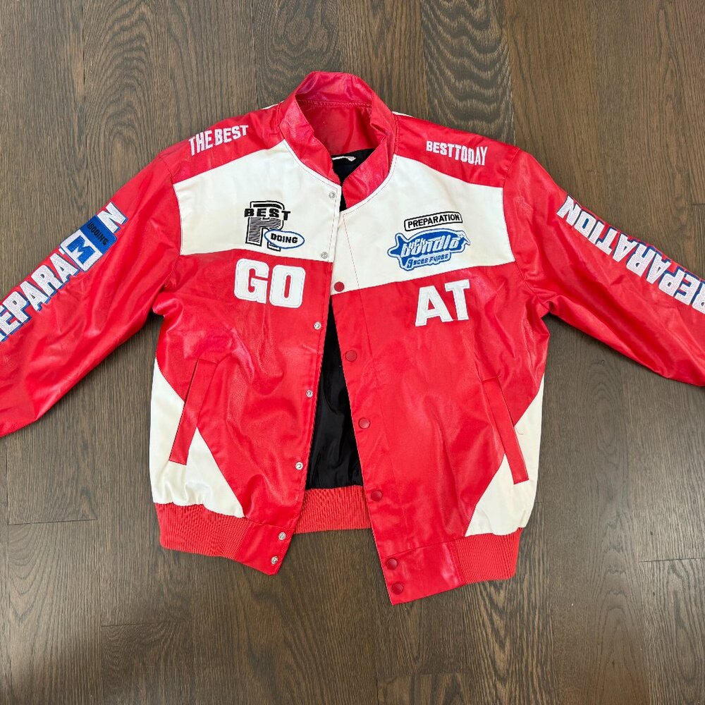 Red Varsity Racing Jacket “Best 17” | Size S | Statement Piece